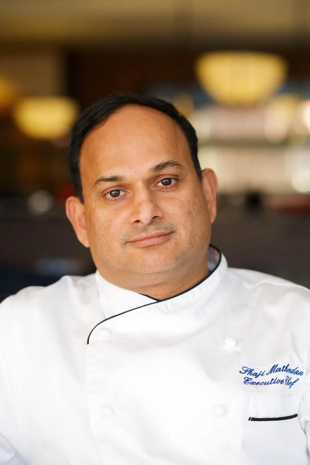 Chef Shaji in the kitchen